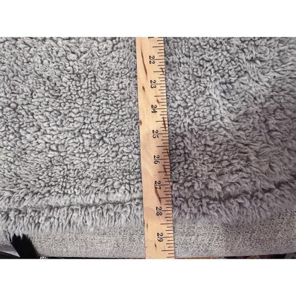 Properly Tied Pintail Pullover Sherpa Cozy Gray Quarter Zip Pockets Sweater XL - Picture 10 of 11